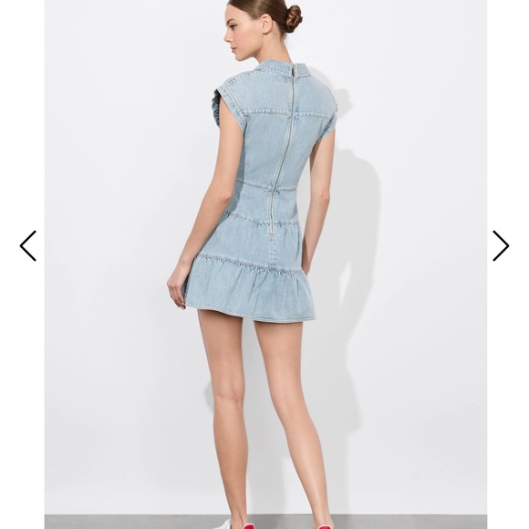 Alice + Olivia Light Blue Mini Dress - Picture 2 of 4